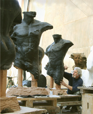 Roberto Santo in his studio 2007